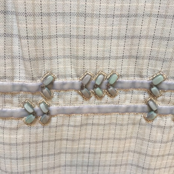 Beaded Badgley Mischka plaid midi dress - Picture 5 of 7